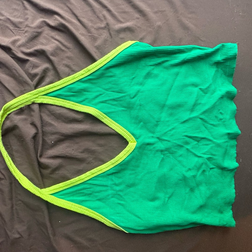 Green Halter Top
